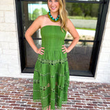 The Lexi Midi Dress - Vineyard Green-500 Midi-STRUT & BOLT-July & June Women's Fashion Boutique Located in San Antonio, Texas