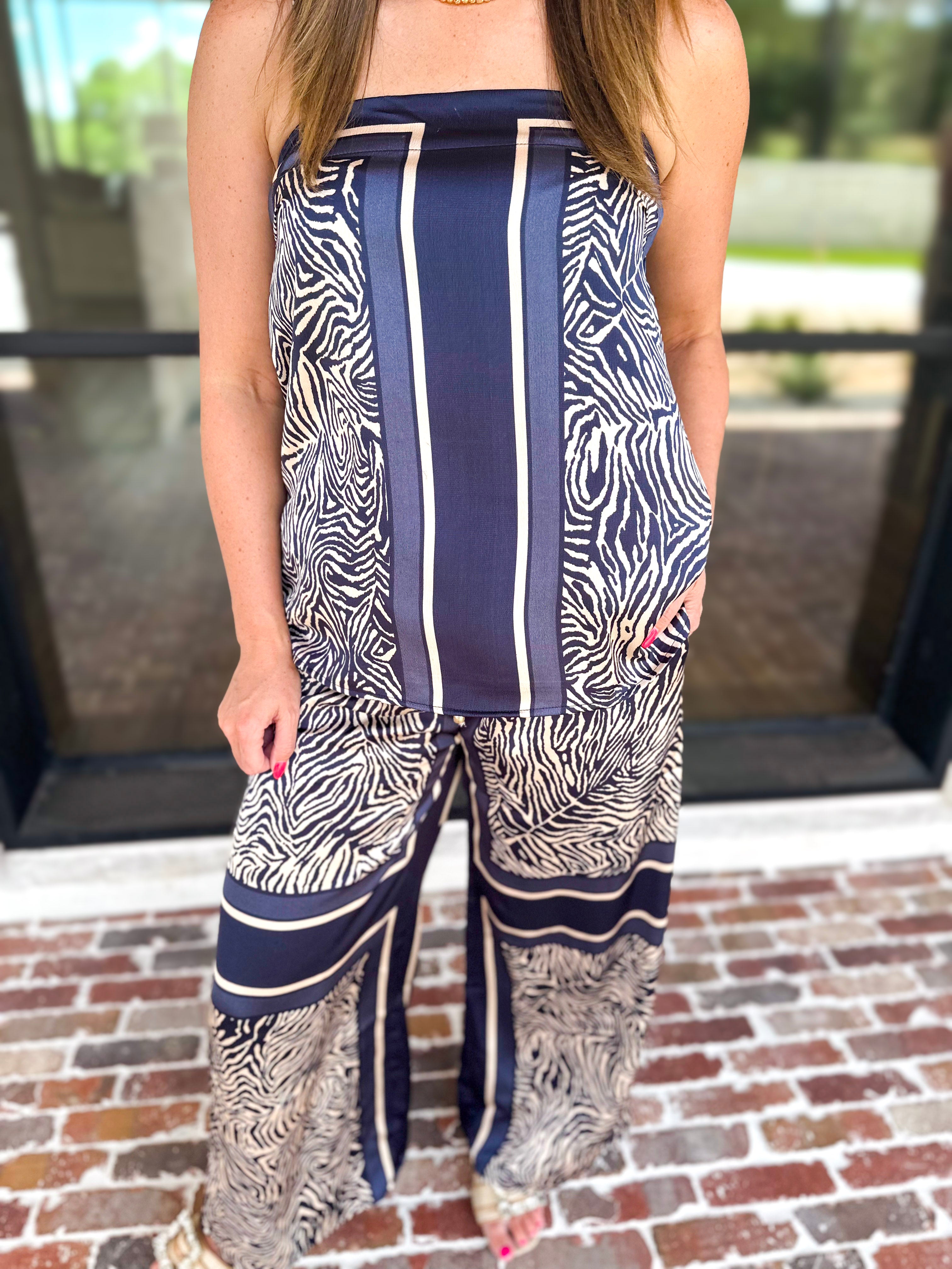 The Naples Satin Set - Navy-500 Midi-ENTRO-July & June Women's Fashion Boutique Located in San Antonio, Texas