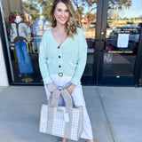 Effortless Mint Cardigan-230 Sweaters/Cardis-IN FEBRUARY-July & June Women's Fashion Boutique Located in San Antonio, Texas