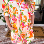 Sun Kissed Floral Mini Dress-510 Mini-FATE-July & June Women's Fashion Boutique Located in San Antonio, Texas
