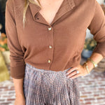The Forever Favorite Cardigan - Brown-230 Sweaters/Cardis-SKIES ARE BLUE-July & June Women's Fashion Boutique Located in San Antonio, Texas