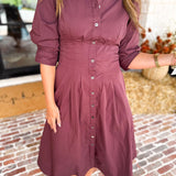 Current Air - Perfectly Refined Midi Dress-500 Midi-CURRENT AIR CLOTHING-July & June Women's Fashion Boutique Located in San Antonio, Texas