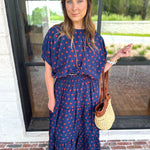 Darling in Dots Set - Navy & Rust-500 Midi-ENTRO-July & June Women's Fashion Boutique Located in San Antonio, Texas