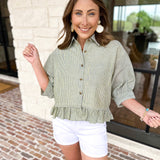 Vervet - White Trouser Style Denim Shorts-410 Shorts/Skirts-VEVERT BY FLYING MONKEY-July & June Women's Fashion Boutique Located in San Antonio, Texas