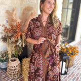 The Spiced Harvest Midi Dress-500 Midi-ENTRO-July & June Women's Fashion Boutique Located in San Antonio, Texas