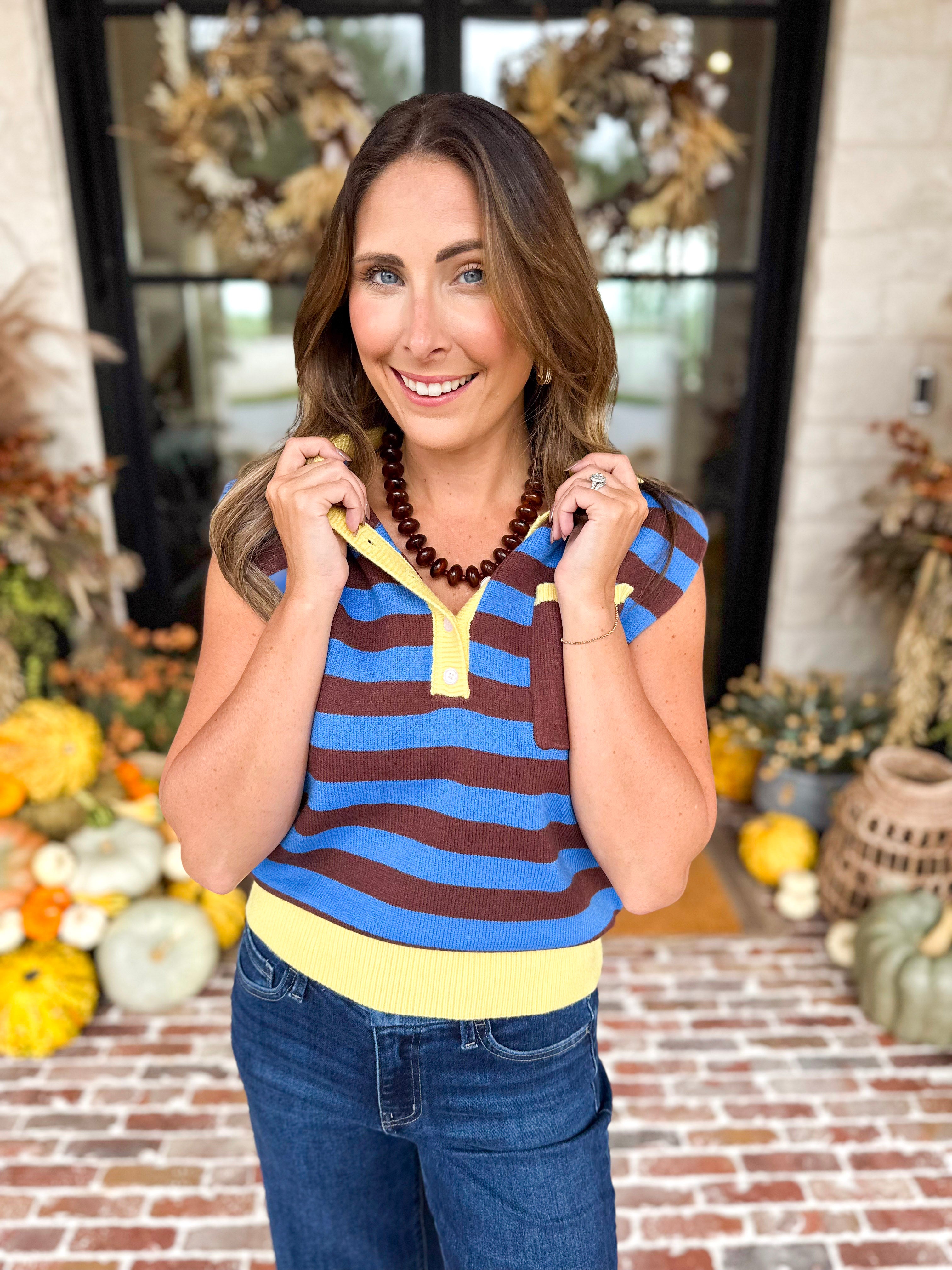 THML - The Good Mood Knit Top-230 Sweaters/Cardis-THML-July & June Women's Fashion Boutique Located in San Antonio, Texas