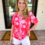 The Colorful in Confidence Blouse-200 Fashion Blouses-FATE-July & June Women's Fashion Boutique Located in San Antonio, Texas