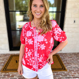 The Colorful in Confidence Blouse-200 Fashion Blouses-FATE-July & June Women's Fashion Boutique Located in San Antonio, Texas