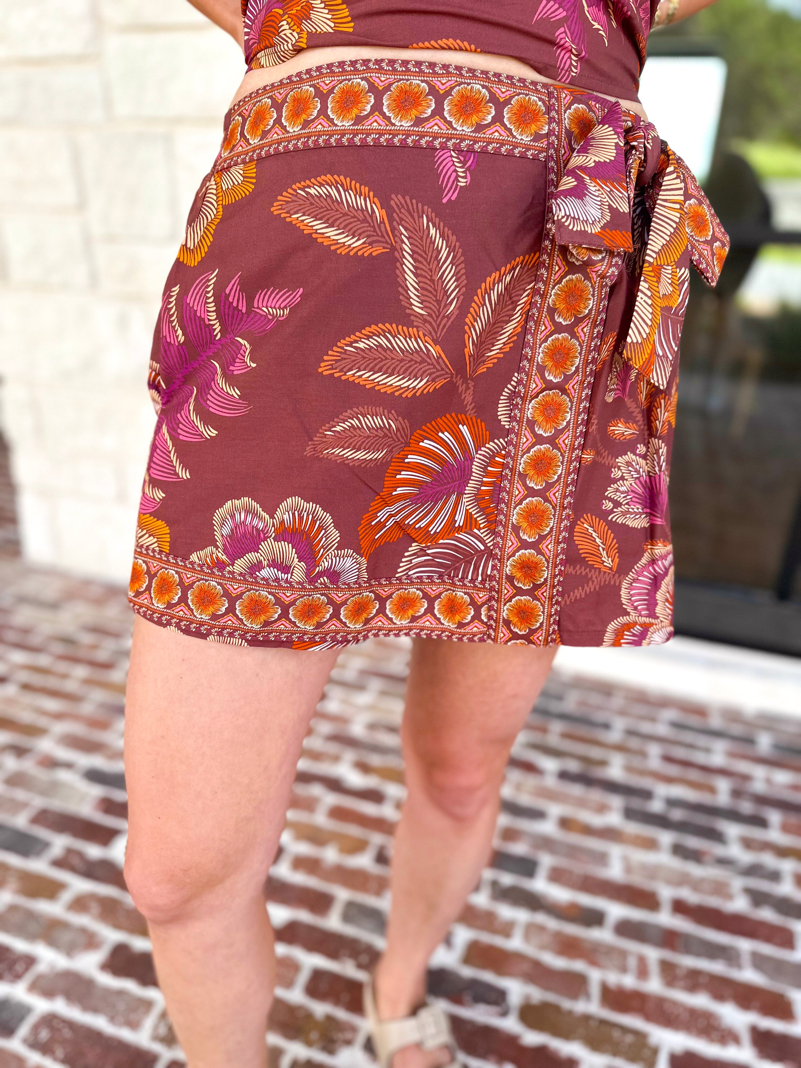 The Retreat Skort Set - Terra Cotta-510 Mini-ENTRO-July & June Women's Fashion Boutique Located in San Antonio, Texas