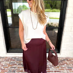 Chic Essentials Top - Cream-210 Casual Blouses-ENTRO-July & June Women's Fashion Boutique Located in San Antonio, Texas