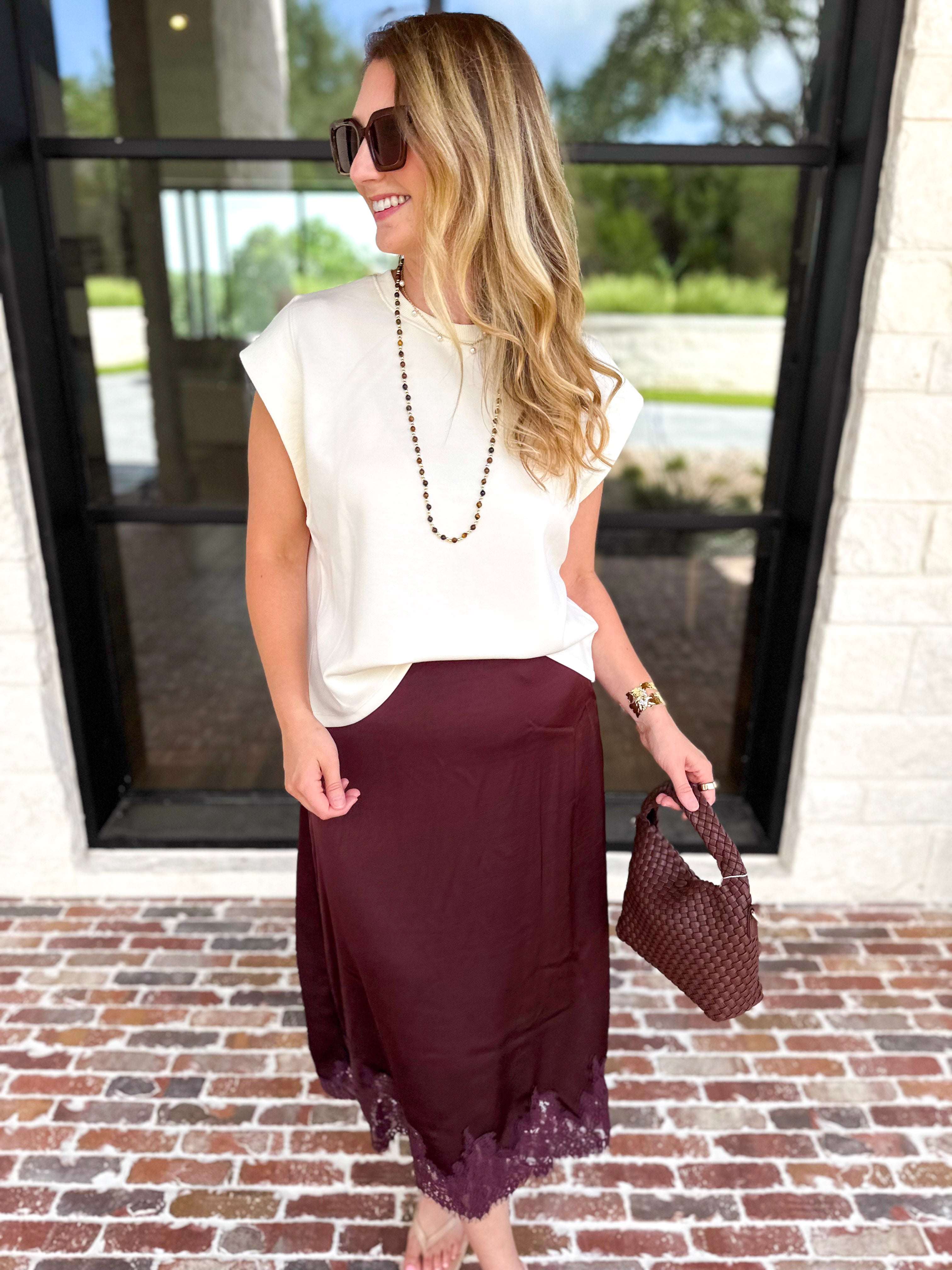 Chic Essentials Top - Cream-210 Casual Blouses-ENTRO-July & June Women's Fashion Boutique Located in San Antonio, Texas