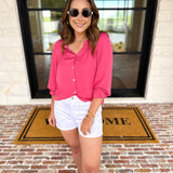 LIVERPOOL - Perfect Pink Blouse-200 Fashion Blouses-LIVERPOOL JEANS COMPANY-July & June Women's Fashion Boutique Located in San Antonio, Texas