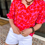 Mary Square - Jessica Blouse - Samba Garden-200 Fashion Blouses-MARY SQUARE-July & June Women's Fashion Boutique Located in San Antonio, Texas