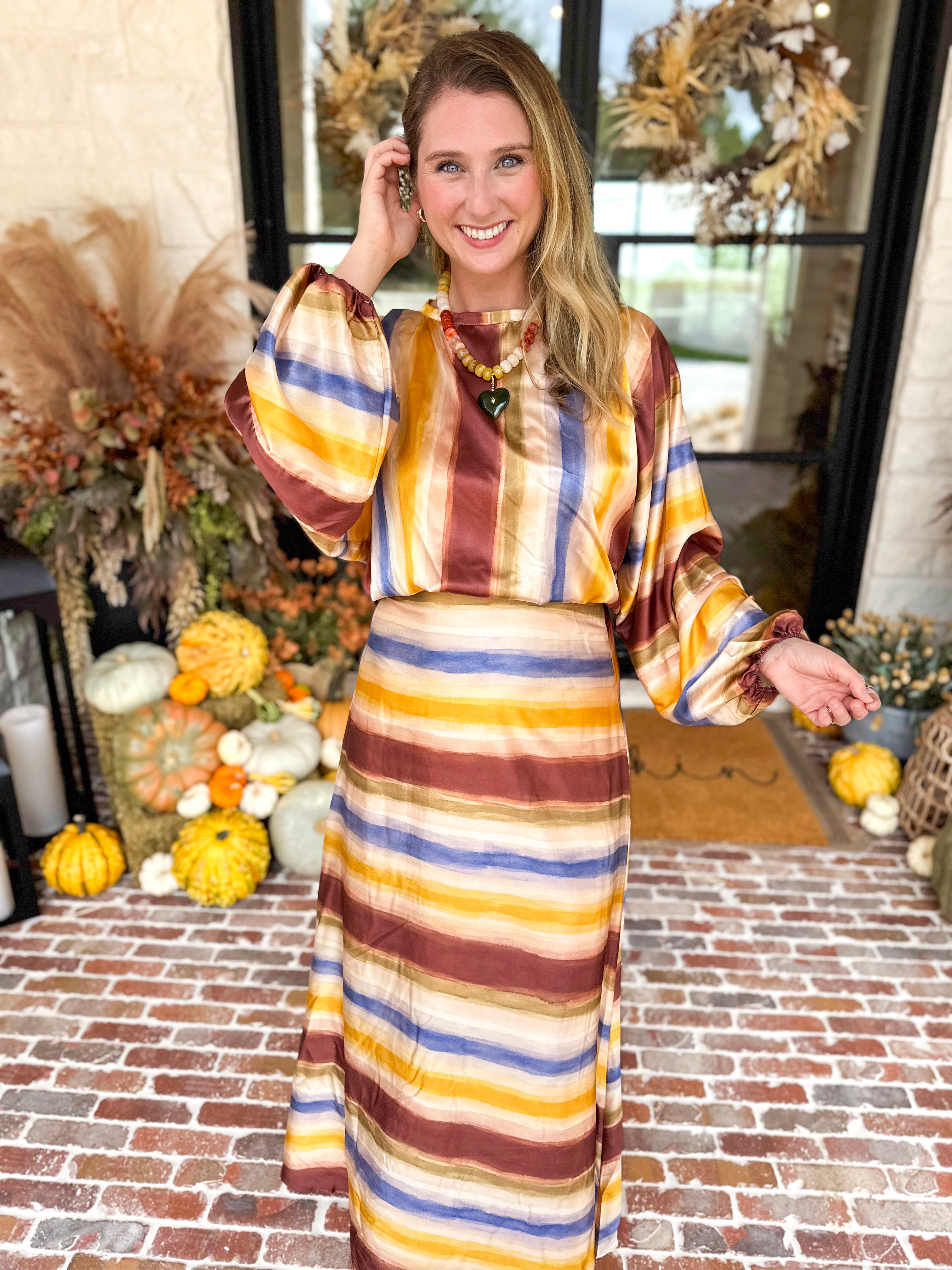 Harvest Sunrise Chic Set-500 Midi-TCEC-July & June Women's Fashion Boutique Located in San Antonio, Texas