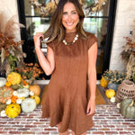 Monroe Suede Flirty Mini Dress-510 Mini-FATE-July & June Women's Fashion Boutique Located in San Antonio, Texas