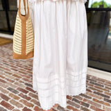 Ivory Lace Top & Midi Skirt Set-500 Midi-KLESIS-July & June Women's Fashion Boutique Located in San Antonio, Texas