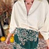 Not Your Average Button Down Blouse-200 Fashion Blouses-FATE-July & June Women's Fashion Boutique Located in San Antonio, Texas