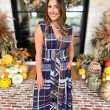 THML - Socialite Plaid Midi Dress-500 Midi-THML-July & June Women's Fashion Boutique Located in San Antonio, Texas