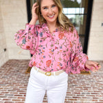 Blossom & Bloom Blouse-200 Fashion Blouses-ENTRO-July & June Women's Fashion Boutique Located in San Antonio, Texas