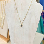 Natalie Wood- Strata Pendant Necklace - Blue Chalcedony-110 Jewelry & Hair-Natalie Wood-July & June Women's Fashion Boutique Located in San Antonio, Texas