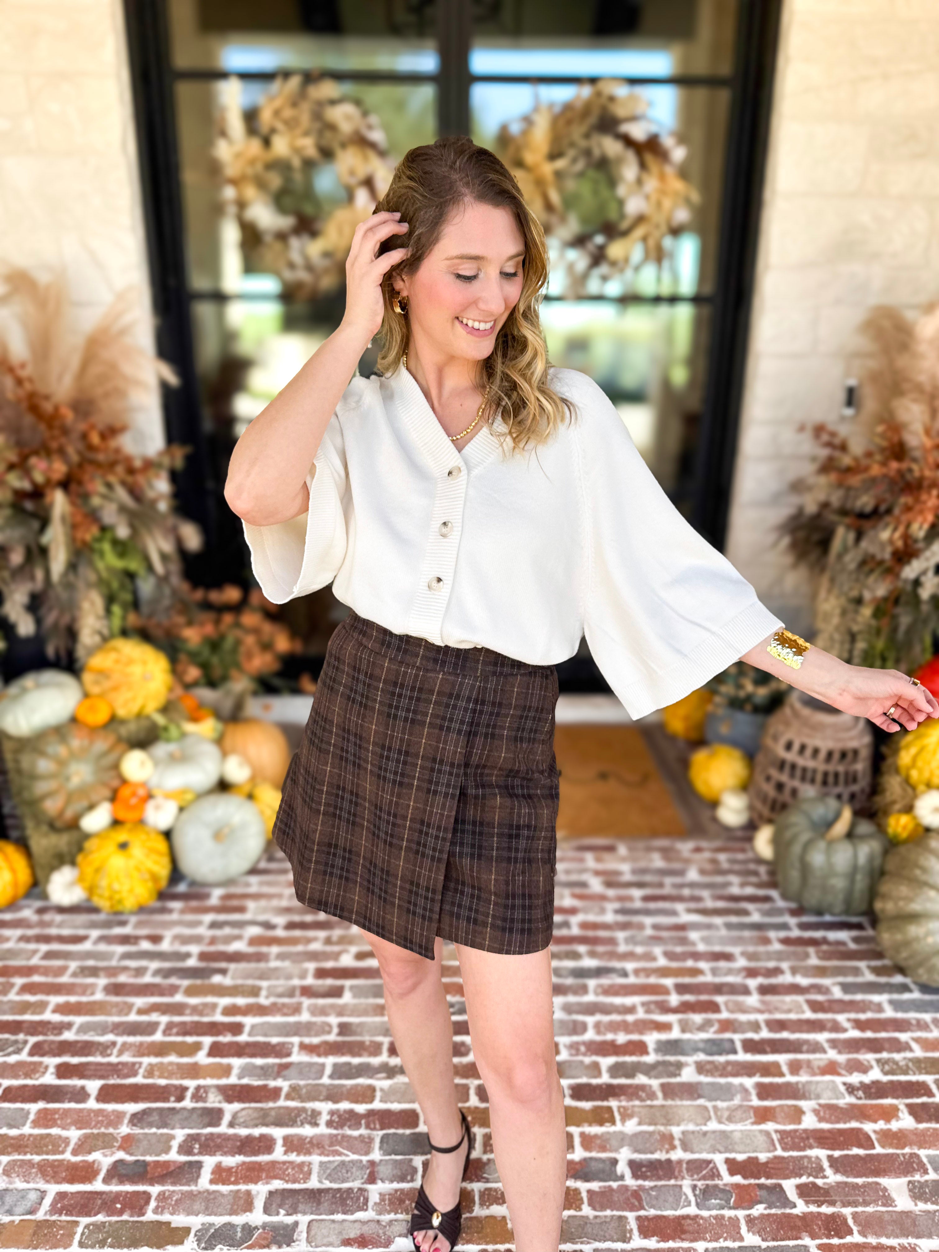 Comfy Oversized Cardigan Top - Cream-230 Sweaters/Cardis-FATE-July & June Women's Fashion Boutique Located in San Antonio, Texas