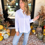 Liverpool - The Classic White Button Down-200 Fashion Blouses-LIVERPOOL JEANS COMPANY-July & June Women's Fashion Boutique Located in San Antonio, Texas