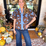 Timeless Blooms Blouse-200 Fashion Blouses-ENTRO-July & June Women's Fashion Boutique Located in San Antonio, Texas