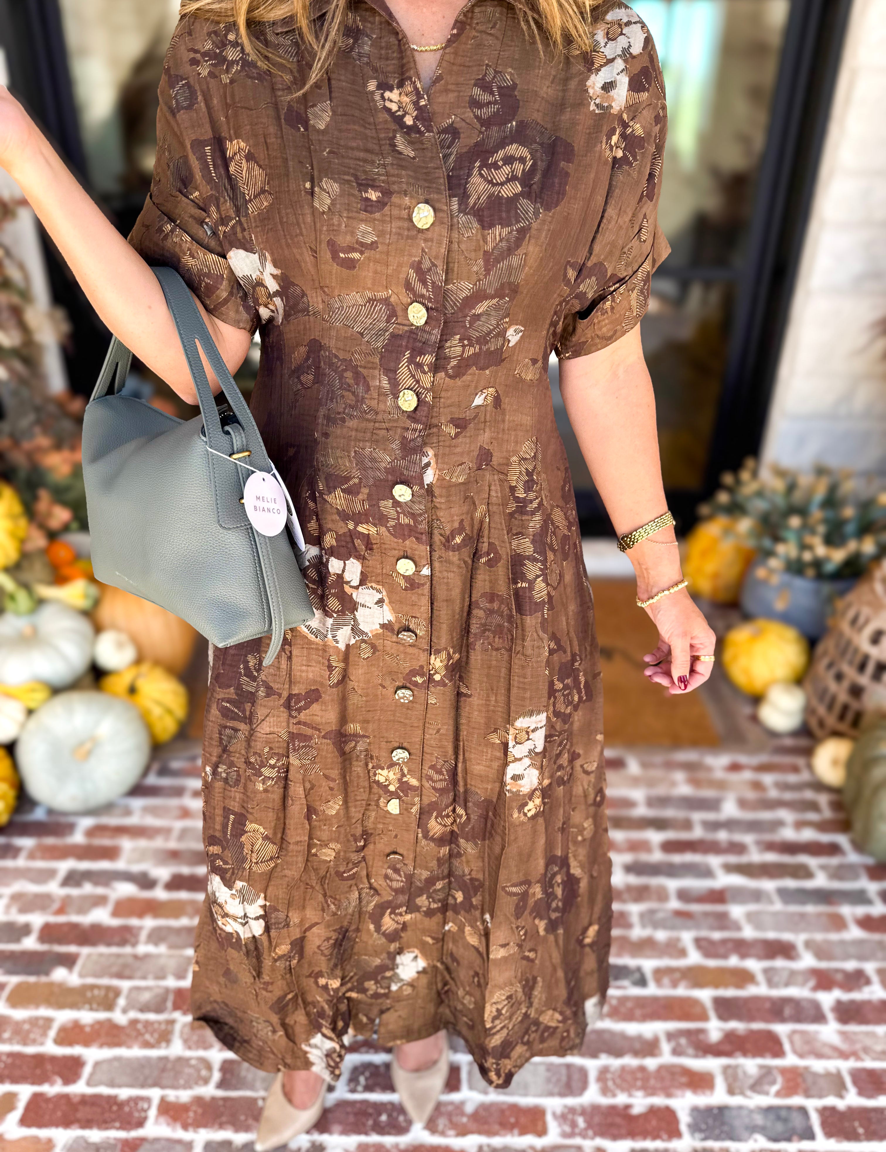 THML - Evermore Floral Midi Dress-500 Midi-THML-July & June Women's Fashion Boutique Located in San Antonio, Texas