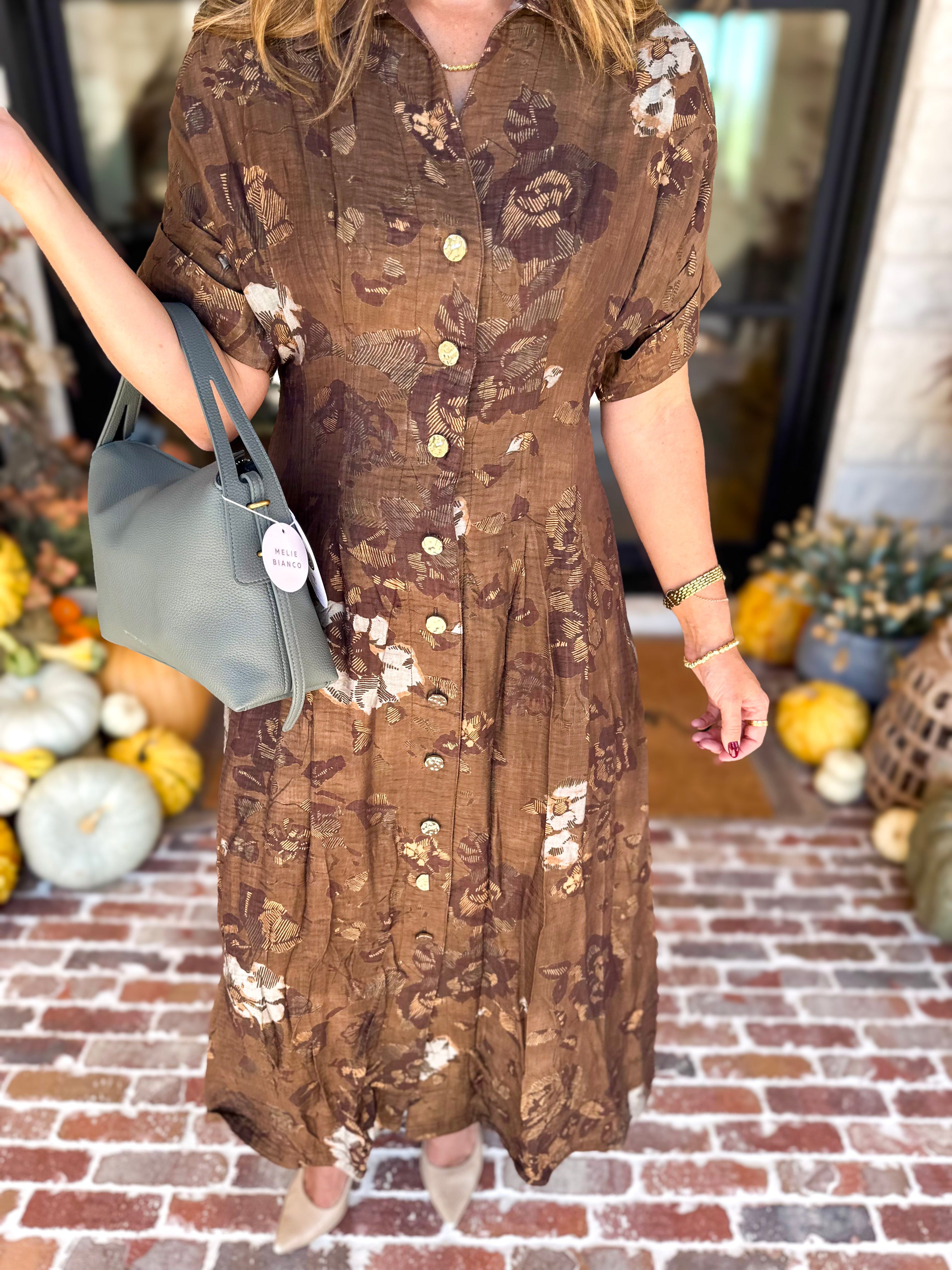 THML - Evermore Floral Midi Dress-500 Midi-THML-July & June Women's Fashion Boutique Located in San Antonio, Texas