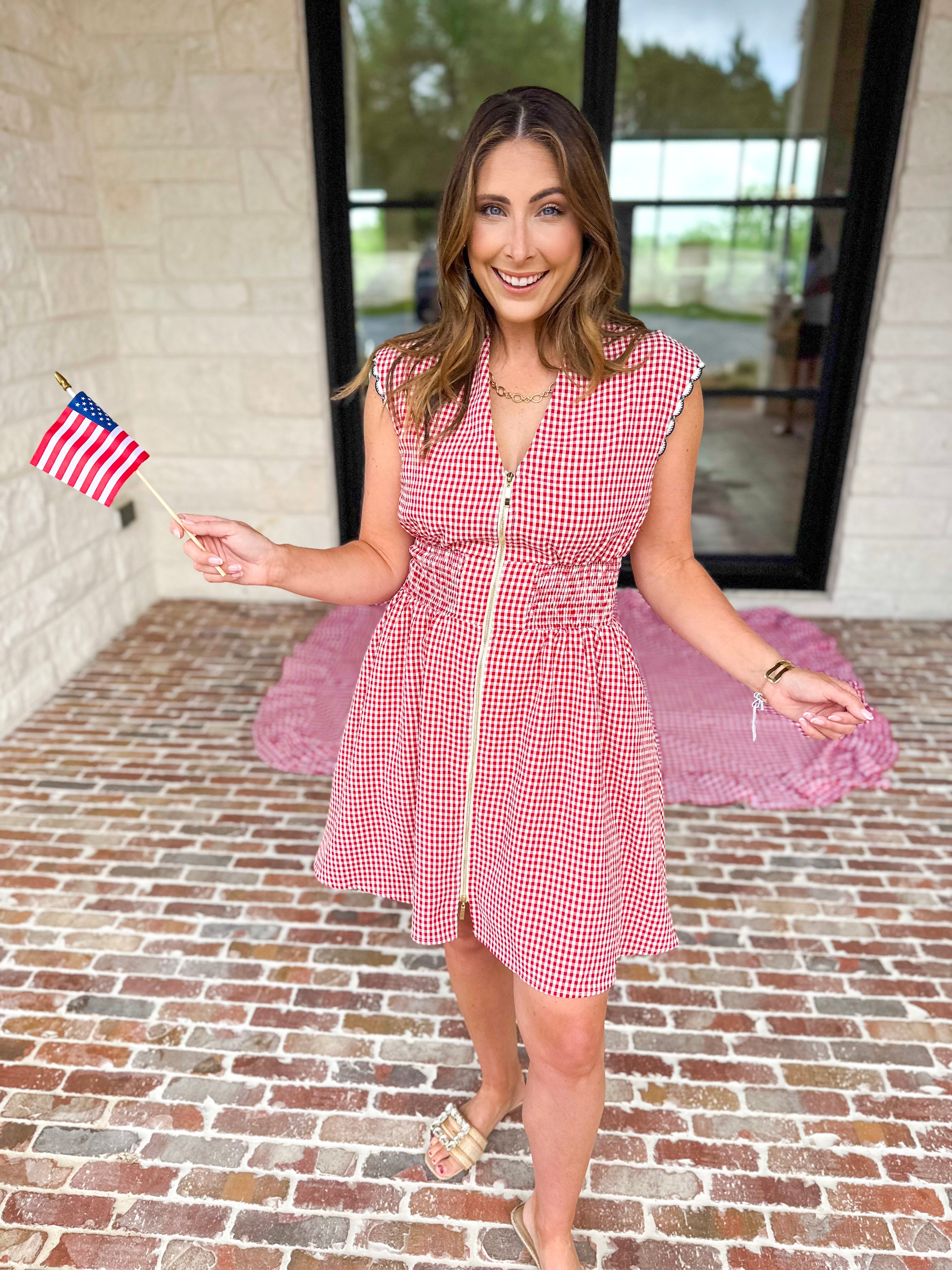 THML - Picnic Party Mini Dress-500 Midi-THML-July & June Women's Fashion Boutique Located in San Antonio, Texas