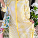 Spring Dreams Midi Dress - Yellow-500 Midi-ENTRO-July & June Women's Fashion Boutique Located in San Antonio, Texas