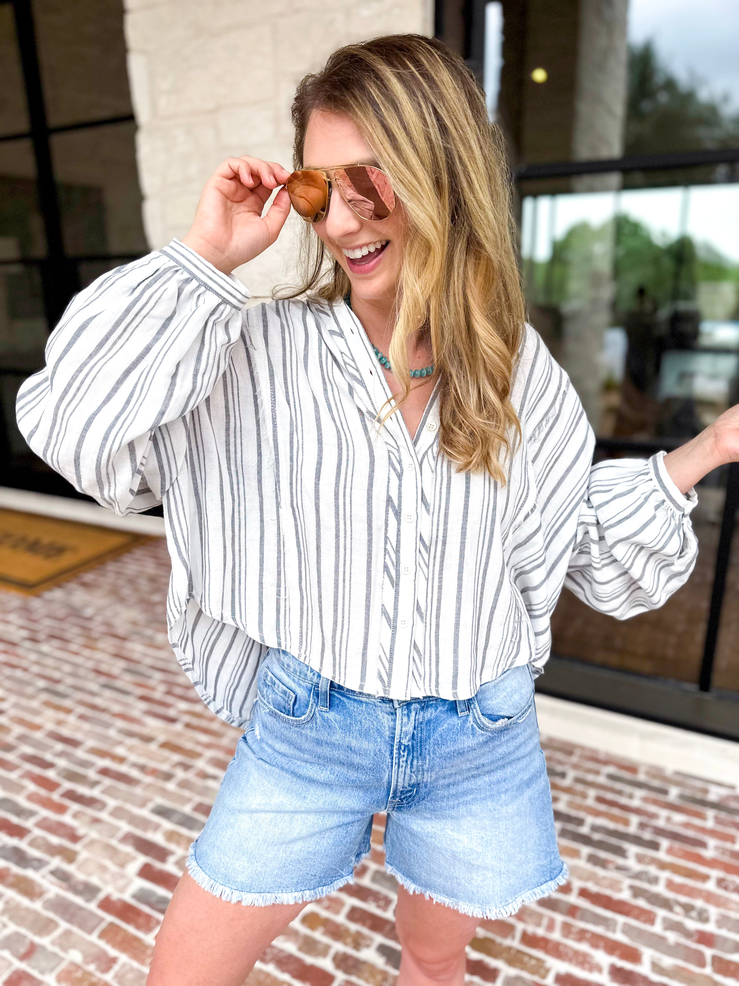 Vervet - High Rise Boyfriend Denim Shorts-410 Shorts/Skirts-VEVERT BY FLYING MONKEY-July & June Women's Fashion Boutique Located in San Antonio, Texas