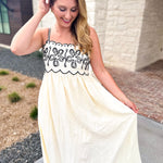 The Baja Breeze Midi Dress-500 Midi-SKIES ARE BLUE-July & June Women's Fashion Boutique Located in San Antonio, Texas