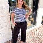 LIVERPOOL - Pull On Cropped Pant - Black-400 Pants-LIVERPOOL JEANS COMPANY-July & June Women's Fashion Boutique Located in San Antonio, Texas