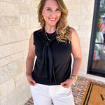 The Country Club Knit Sweater - Black-230 Sweaters/Cardis-ENTRO-July & June Women's Fashion Boutique Located in San Antonio, Texas