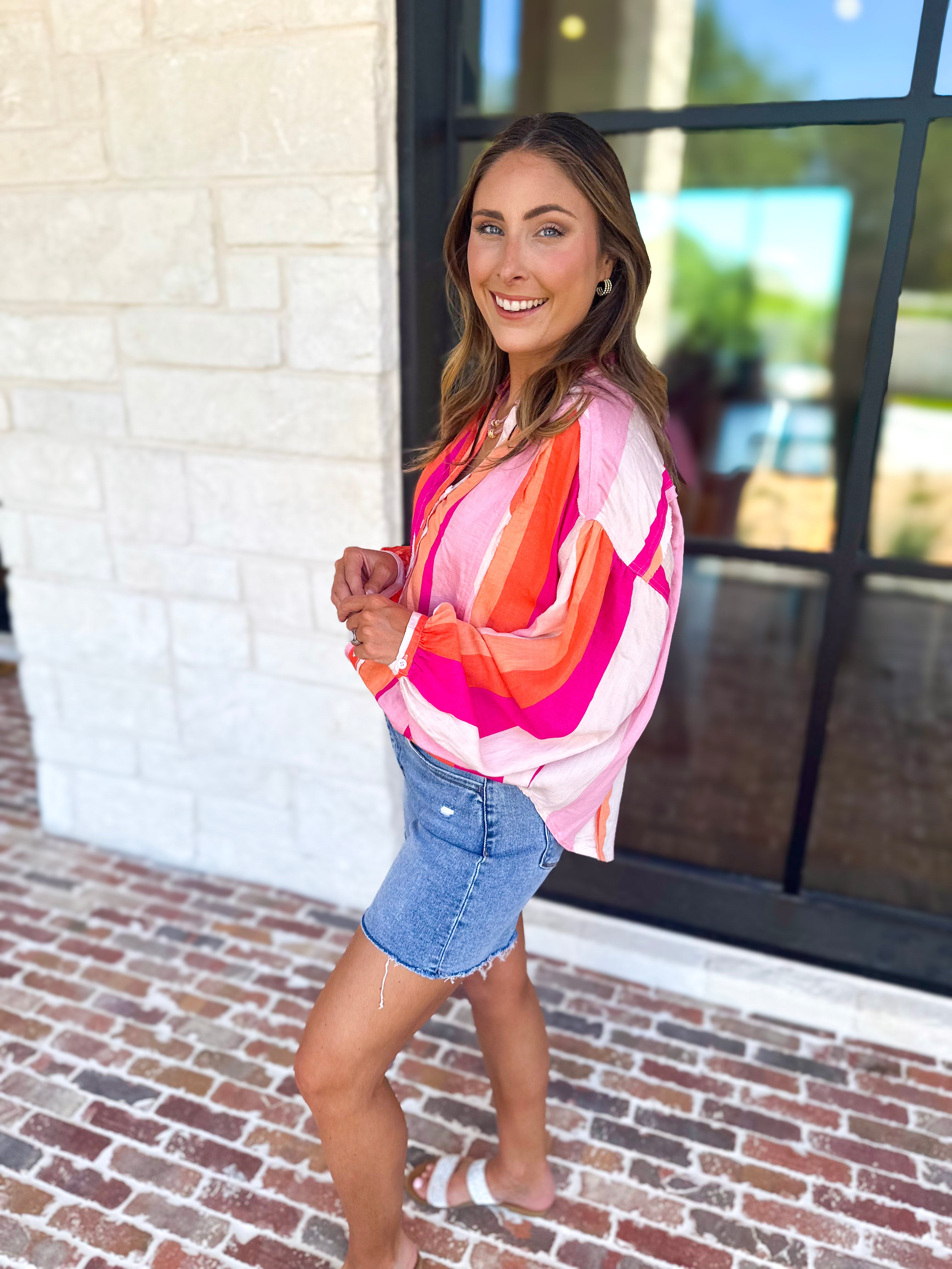 The Santa Fe Blouse-200 Fashion Blouses-FATE-July & June Women's Fashion Boutique Located in San Antonio, Texas