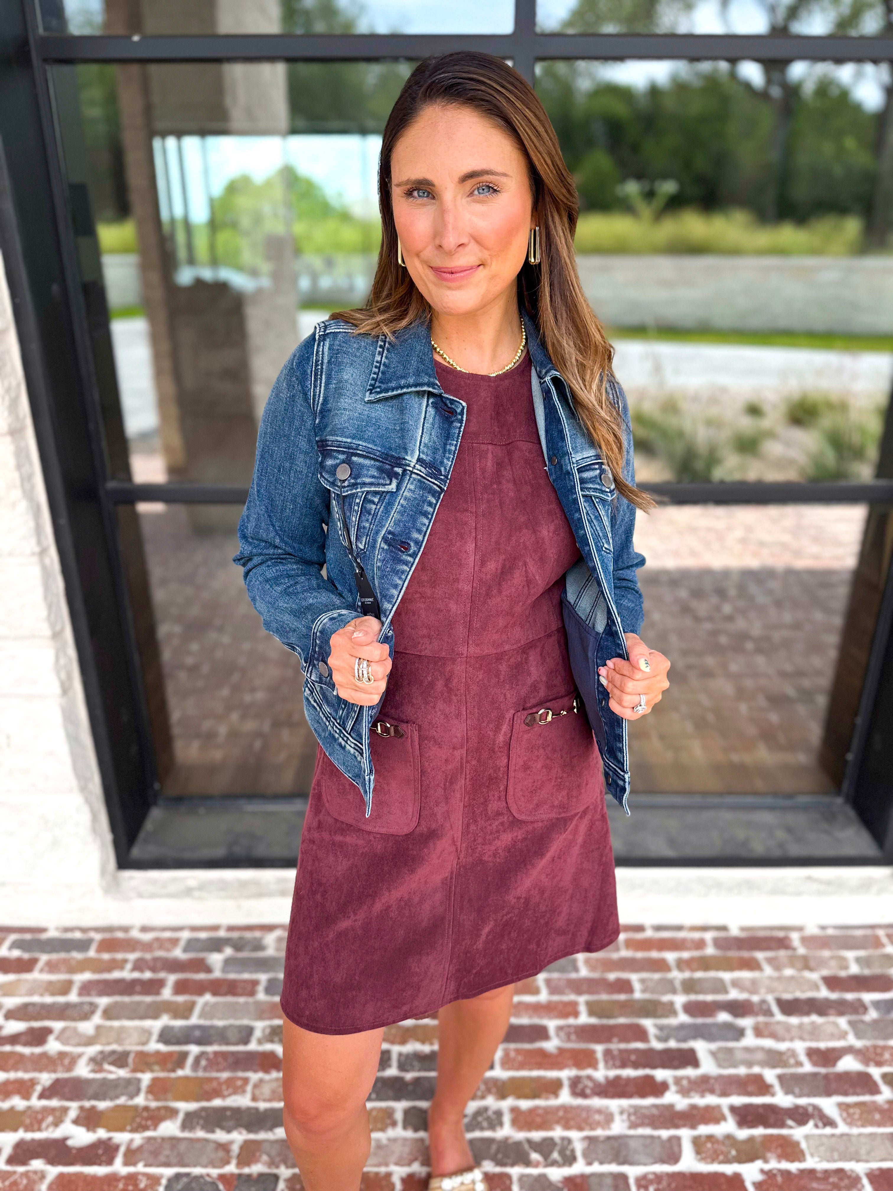 LIVERPOOL - Classic Jean Jacket-600 Outerwear-LIVERPOOL JEANS COMPANY-July & June Women's Fashion Boutique Located in San Antonio, Texas