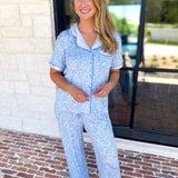 MARY SQUARE - Charlotte Pants PJ Set - Meadow Lane-300 Athleisure/Lounge-MARY SQUARE-July & June Women's Fashion Boutique Located in San Antonio, Texas