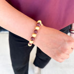 Michelle McDowell - Myles Bracelet - Garnet & Gold-110 Jewelry & Hair-Michelle McDowell-July & June Women's Fashion Boutique Located in San Antonio, Texas