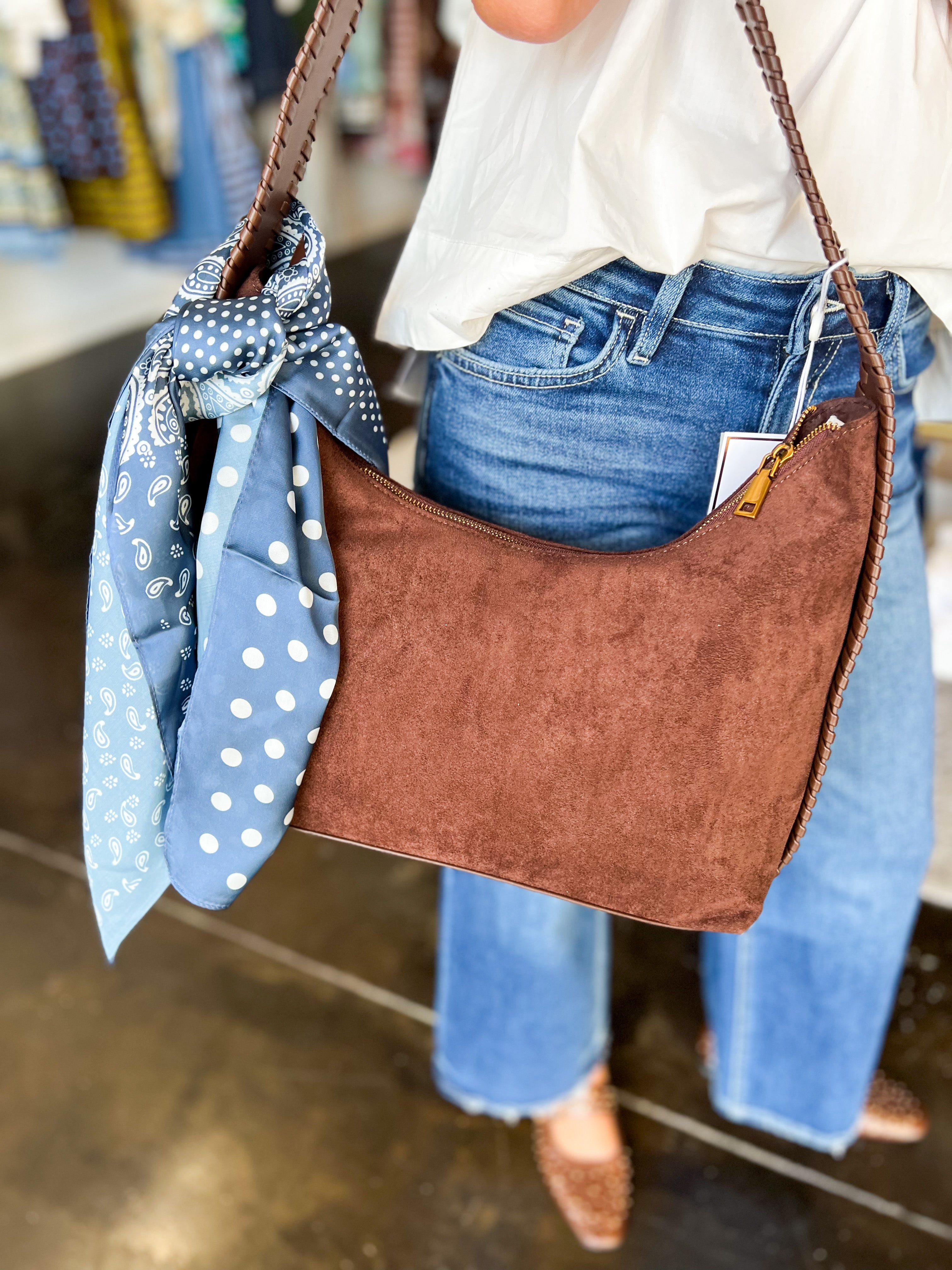 Paisley Square Scarf - Blue-130 ACCESSORIES-SHIRALEAH-July & June Women's Fashion Boutique Located in San Antonio, Texas
