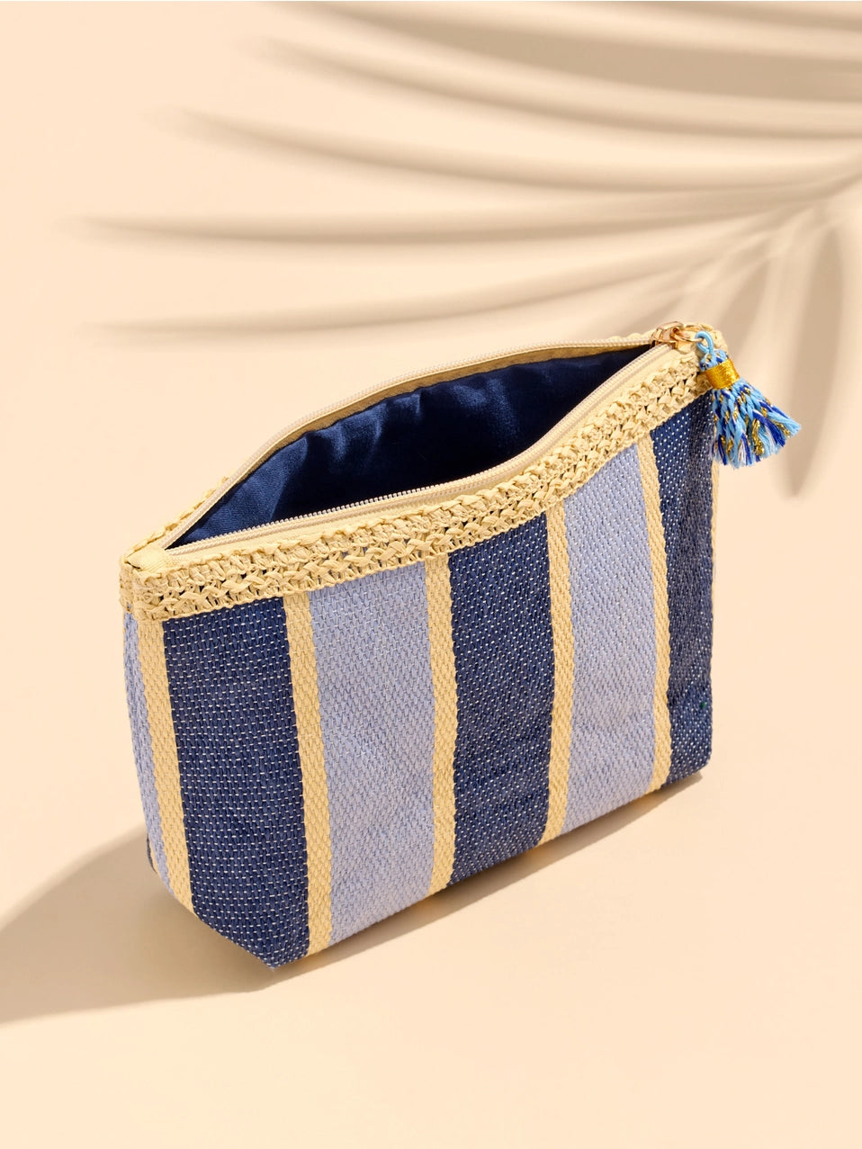 Capri Zip Pouch - Navy-140 Gifts + Home-SHIRALEAH-July & June Women's Fashion Boutique Located in San Antonio, Texas