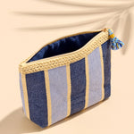 Capri Zip Pouch - Navy-140 Gifts + Home-SHIRALEAH-July & June Women's Fashion Boutique Located in San Antonio, Texas