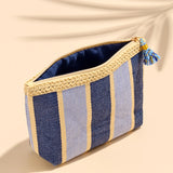 Capri Zip Pouch - Navy-140 Gifts + Home-SHIRALEAH-July & June Women's Fashion Boutique Located in San Antonio, Texas