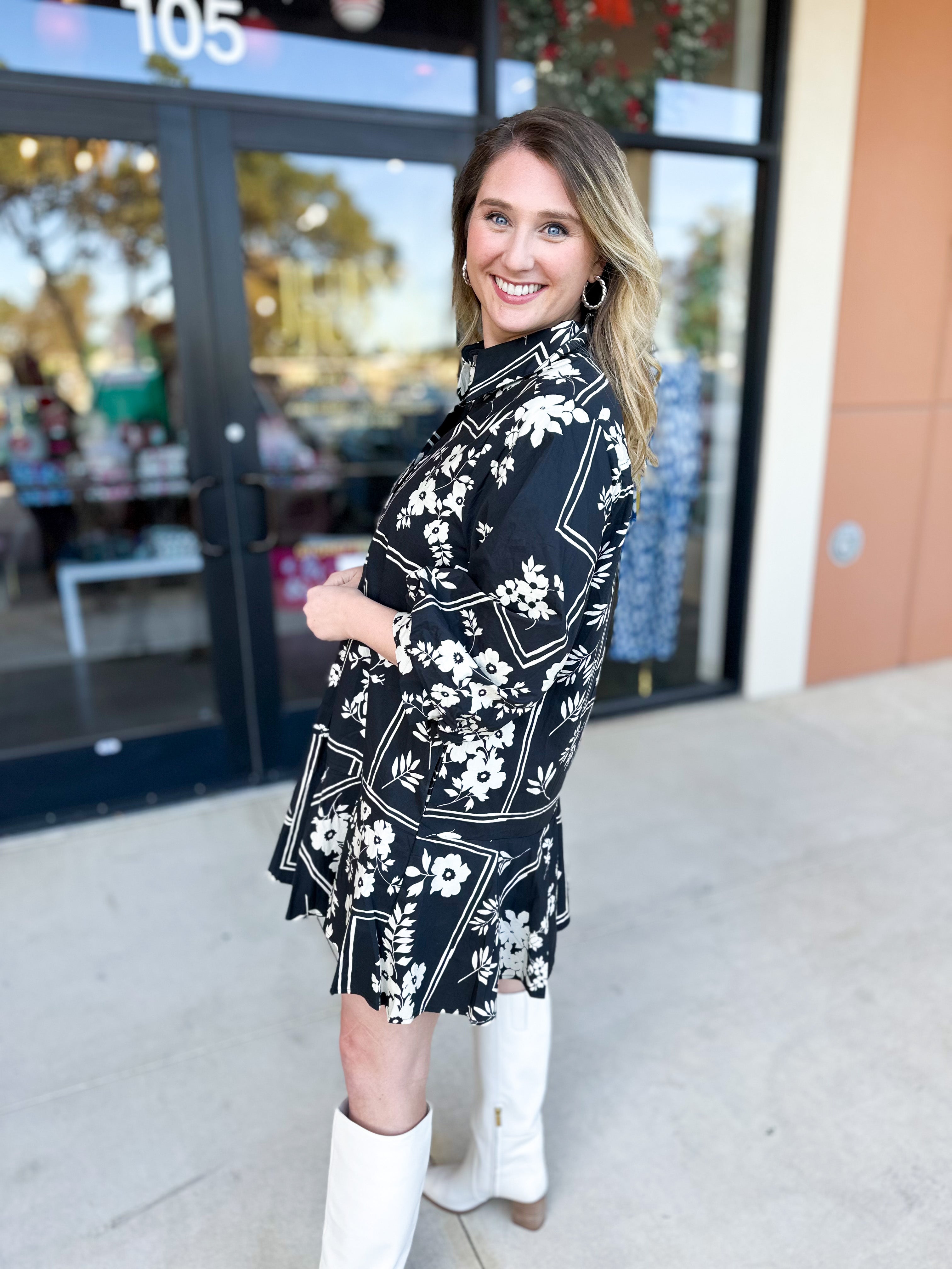 The Jolie Mini Dress - Black-510 Mini-ENTRO-July & June Women's Fashion Boutique Located in San Antonio, Texas