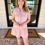 Pink Prep Mini Dress-510 Mini-TCEC-July & June Women's Fashion Boutique Located in San Antonio, Texas