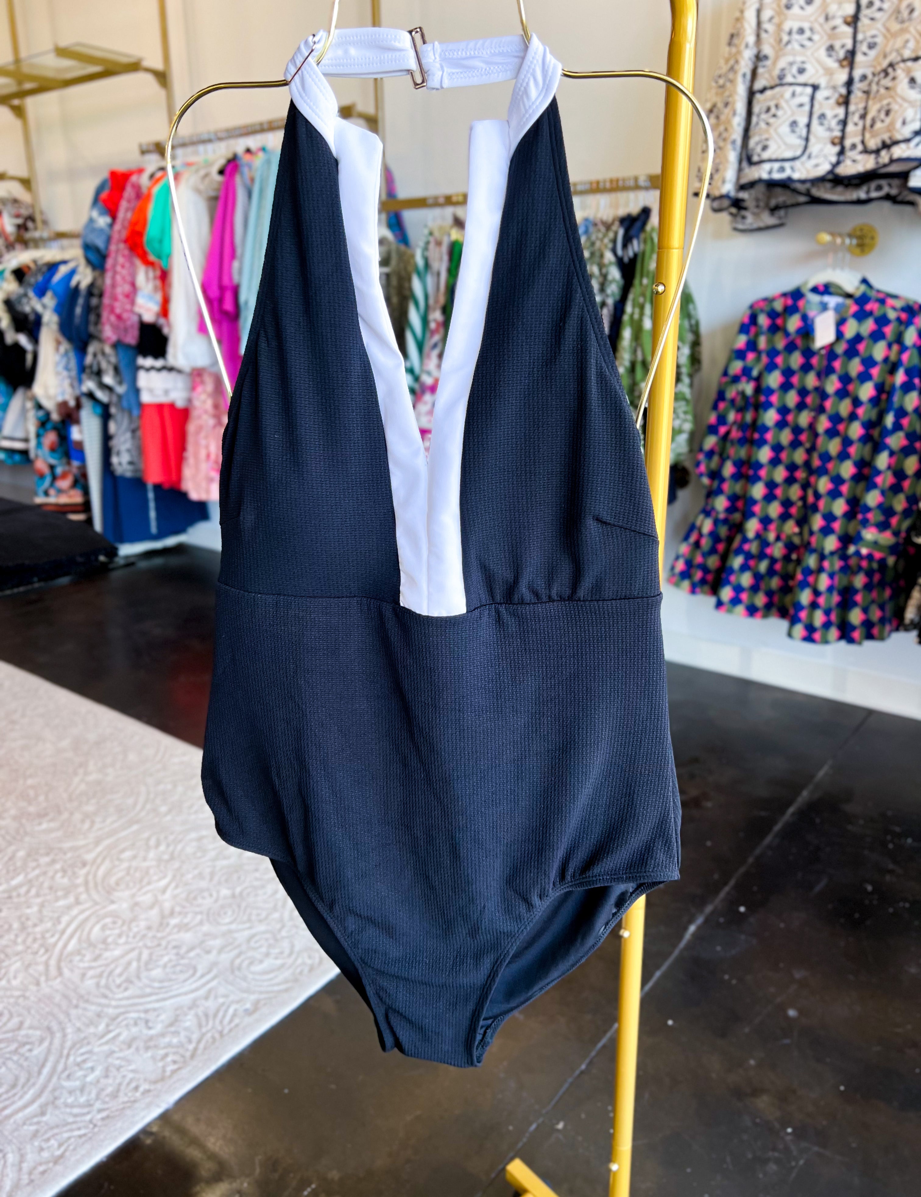Mary Square - Black Collins Swimsuit - FINAL SALE-300 Athleisure/Lounge-MARY SQUARE-July & June Women's Fashion Boutique Located in San Antonio, Texas
