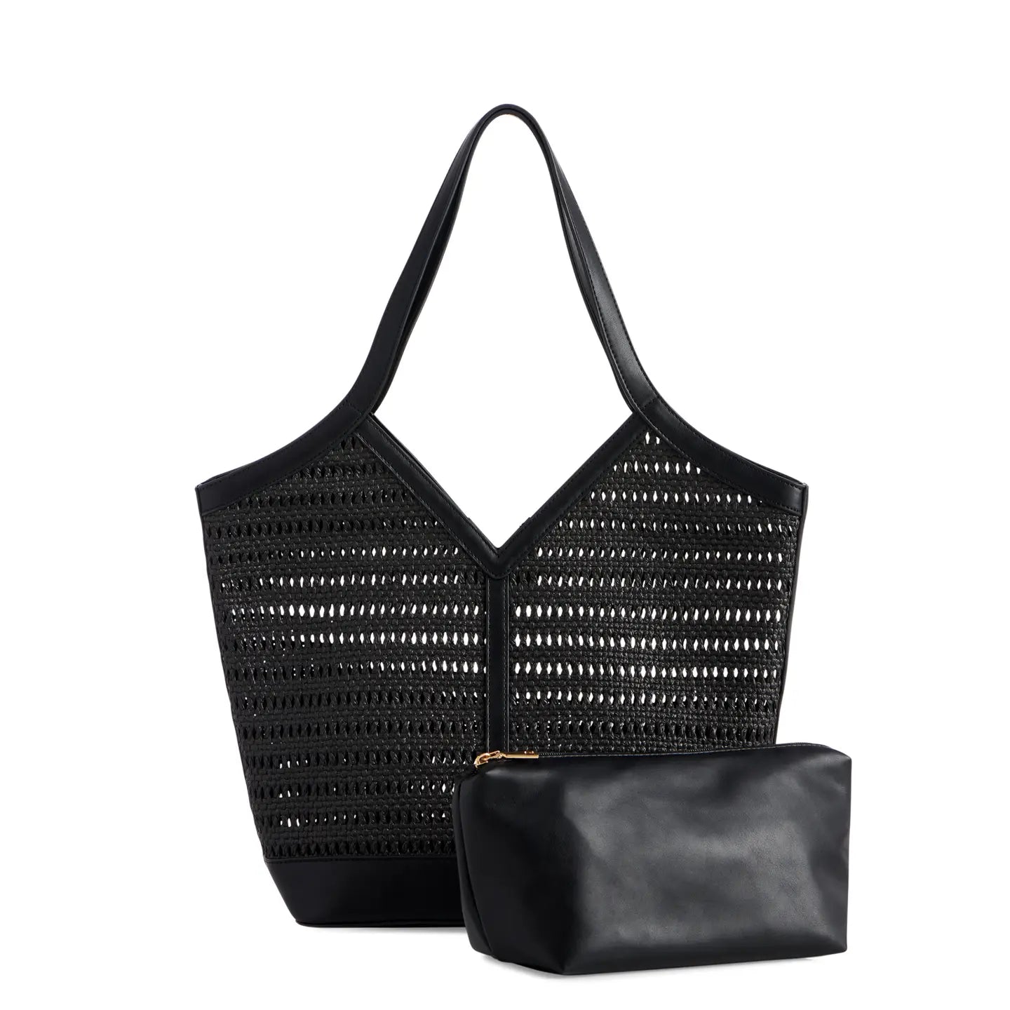 The Tosca Tote Bag - Black-130 ACCESSORIES-SHIRALEAH-July & June Women's Fashion Boutique Located in San Antonio, Texas