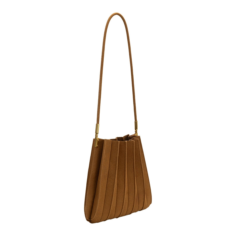 Carrie Suede Shoulder Bag - Camel-130 Accessories-MELIE BIANCO-July & June Women's Fashion Boutique Located in San Antonio, Texas