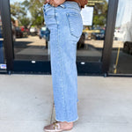 Vervet - Tummy Control High Waisted Light Wash Jeans-400 Pants-VEVERT BY FLYING MONKEY-July & June Women's Fashion Boutique Located in San Antonio, Texas