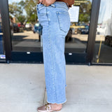Vervet - Tummy Control High Waisted Light Wash Jeans-400 Pants-VEVERT BY FLYING MONKEY-July & June Women's Fashion Boutique Located in San Antonio, Texas